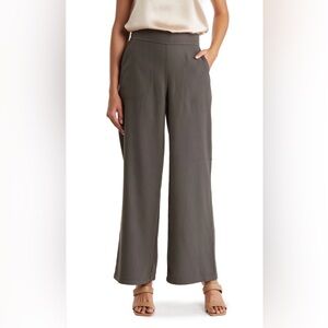 Max Studio Twill Easy Wide Leg Trousers